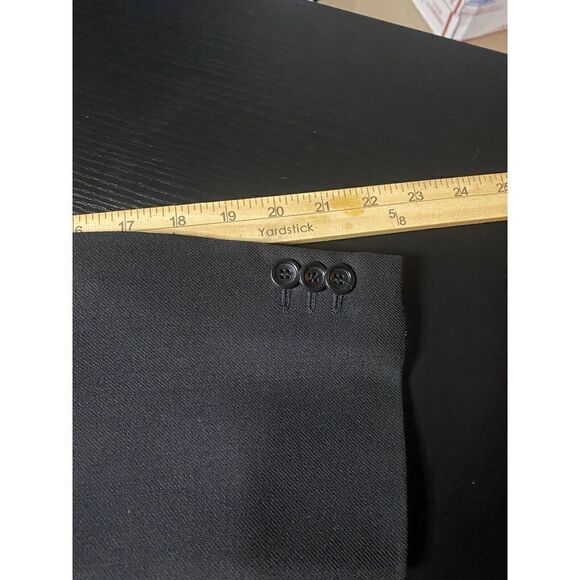 Giorgio Armani Blazer Mens 42C Black  Wool Sport Coat Suit Jacket - Picture 14 of 15